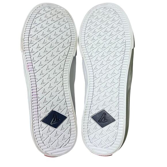 Sperry crest Women's Slip On canvas Non Marking Multicolor size US 5.5 EU 35.5 - Picture 7 of 7